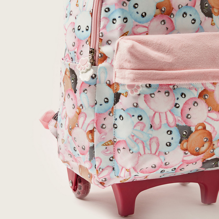 Na! Na! Na! Surprise Printed Trolley Backpack with Adjustable Straps - 16 inches