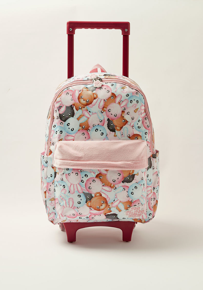 Na! Na! Na! Surprise Printed 14-inch Trolley Backpack with Zip Closure-Trolleys-image-0