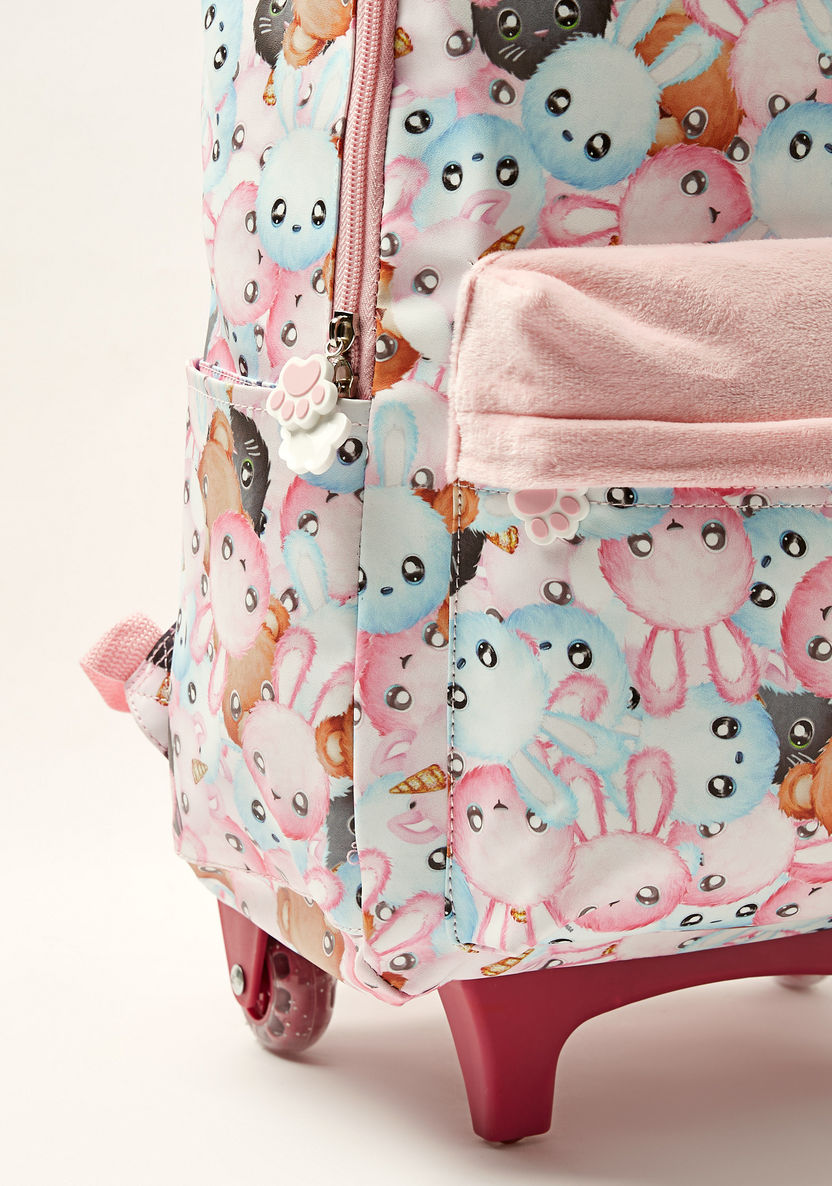 Na! Na! Na! Surprise Printed 14-inch Trolley Backpack with Zip Closure-Trolleys-image-2