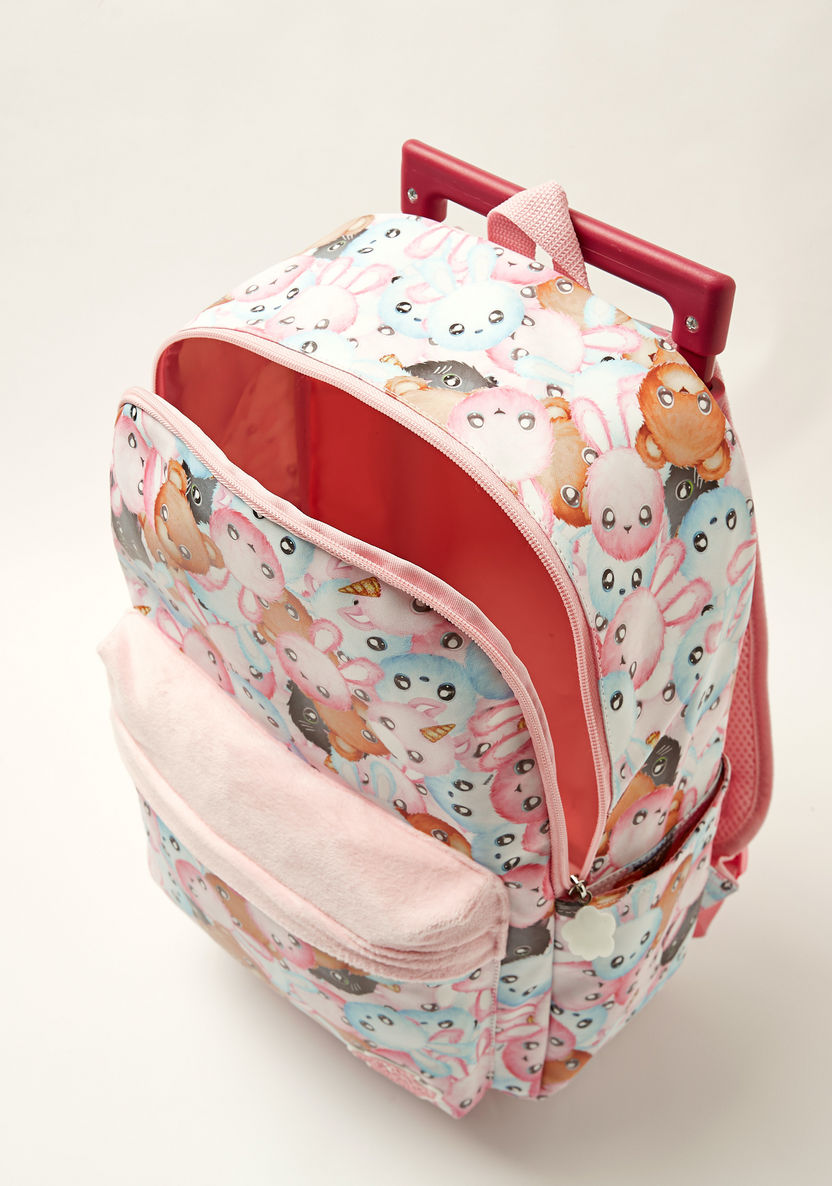 Na! Na! Na! Surprise Printed 14-inch Trolley Backpack with Zip Closure-Trolleys-image-5