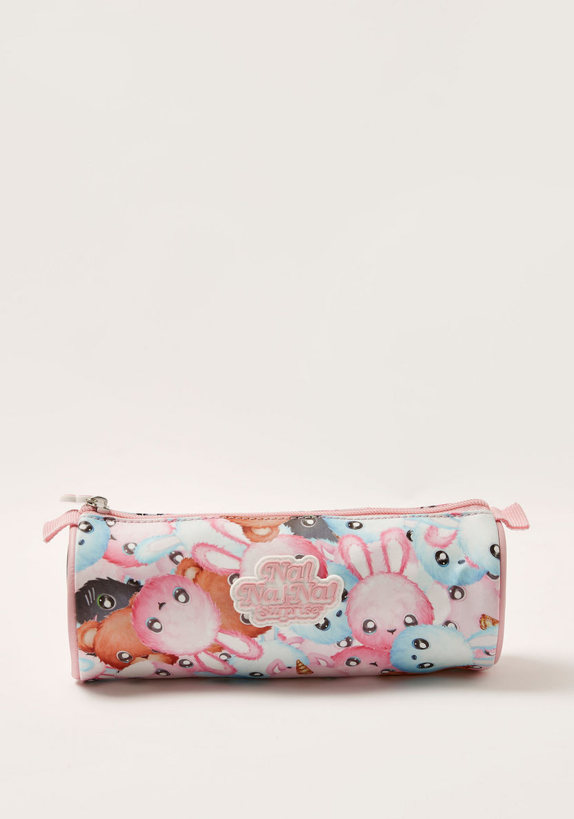 Na! Na! Na! Surprise Printed Pencil Case with Zip Closure-Pencil Cases-image-0