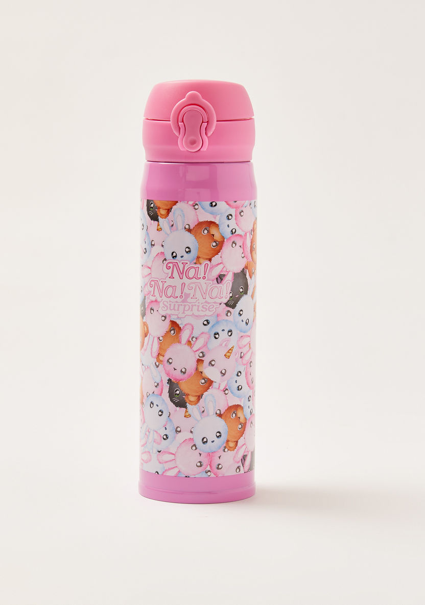 Na! Na! Na! Surprise Printed Stainless Steel Water Bottle - 400 ml-Water Bottles-image-0