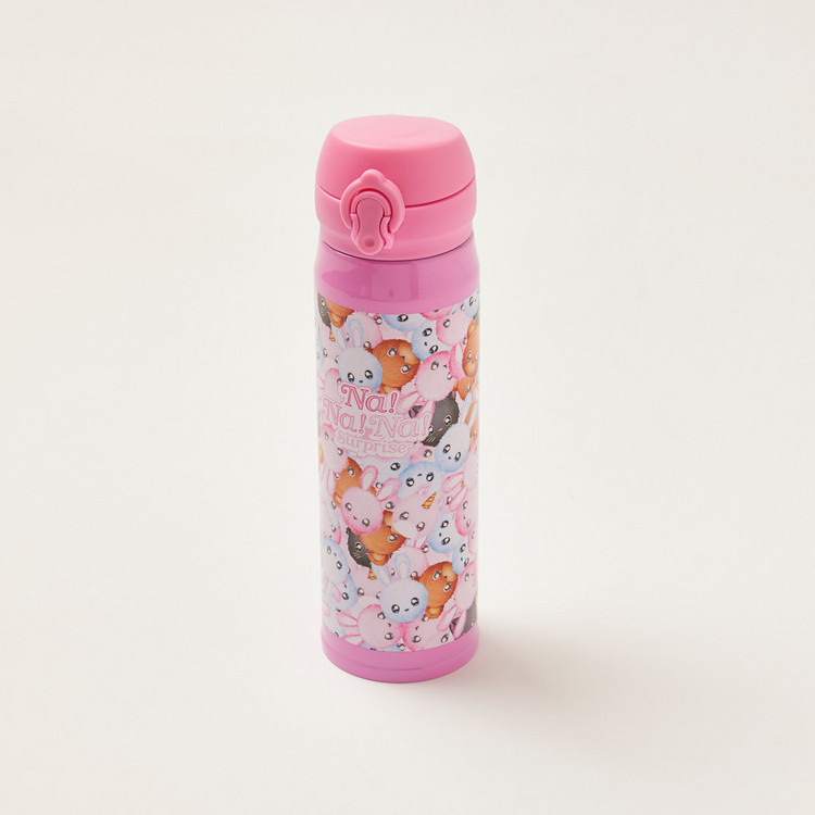 Na! Na! Na! Surprise Printed Stainless Steel Water Bottle - 400 ml