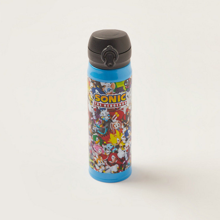 Sega Sonic the Hedgehog Print Water Bottle - 400 ml