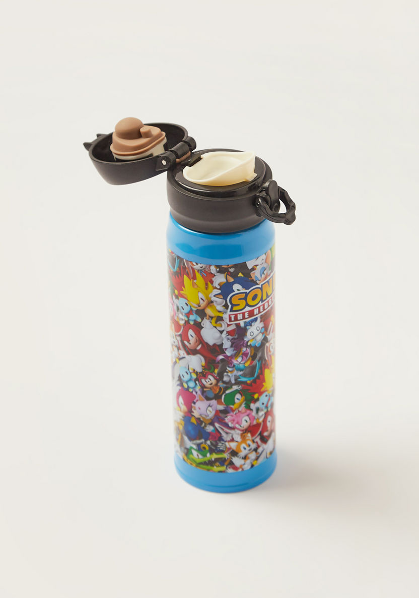 Sega Sonic the Hedgehog Print Water Bottle - 400 ml-Water Bottles-image-2