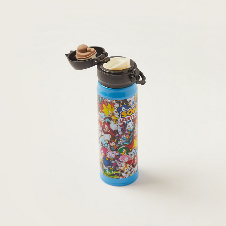 Sega Sonic the Hedgehog Print Water Bottle - 400 ml