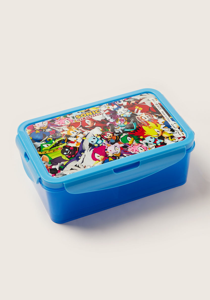 SEGA Sonic the Hedgehog Print Lunch Box-Lunch Boxes-image-1