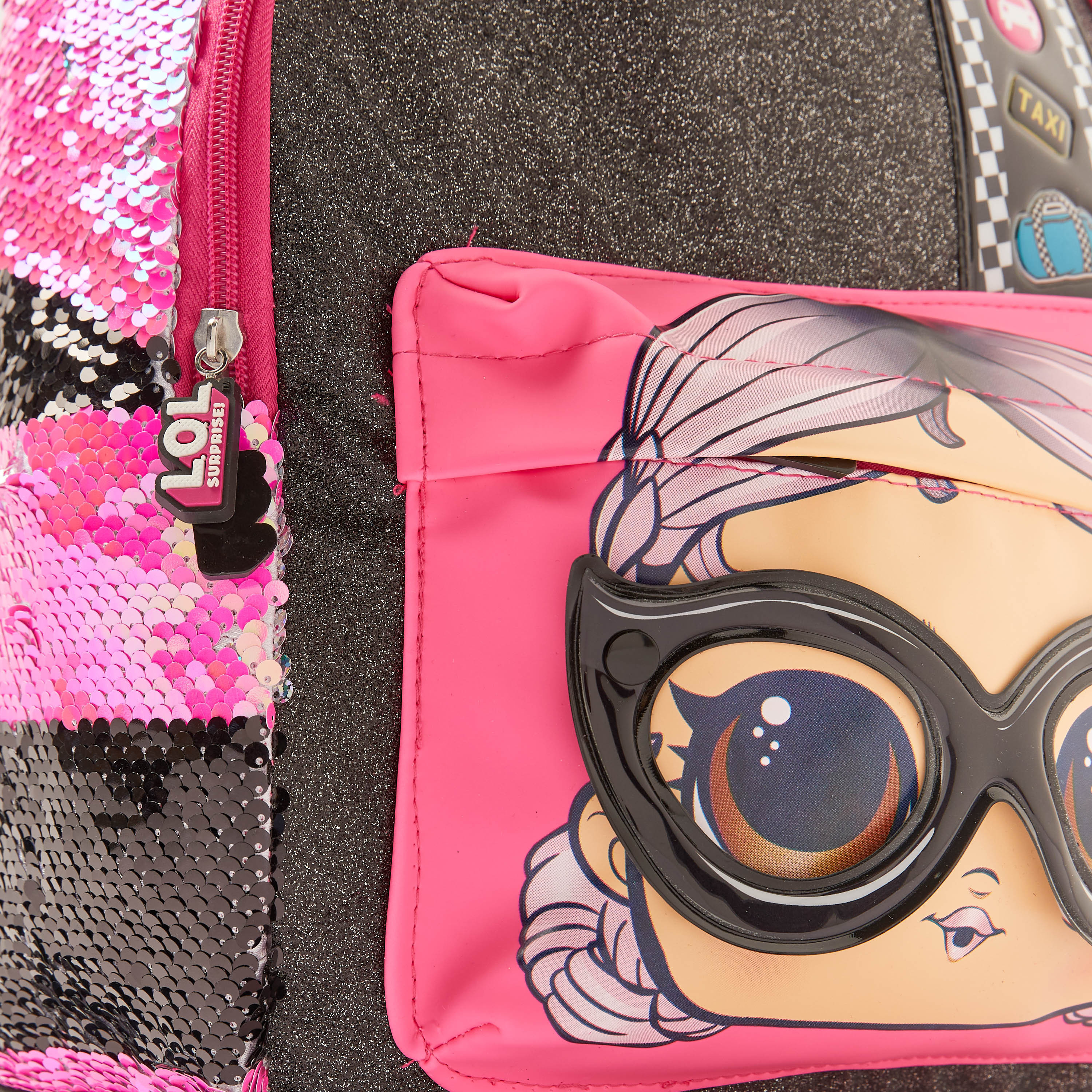 L.O.L. Surprise! Sequin Embellished Backpack with Zip Closure - 14 inches-school-bagsandbackpacks-backpacks-image-3