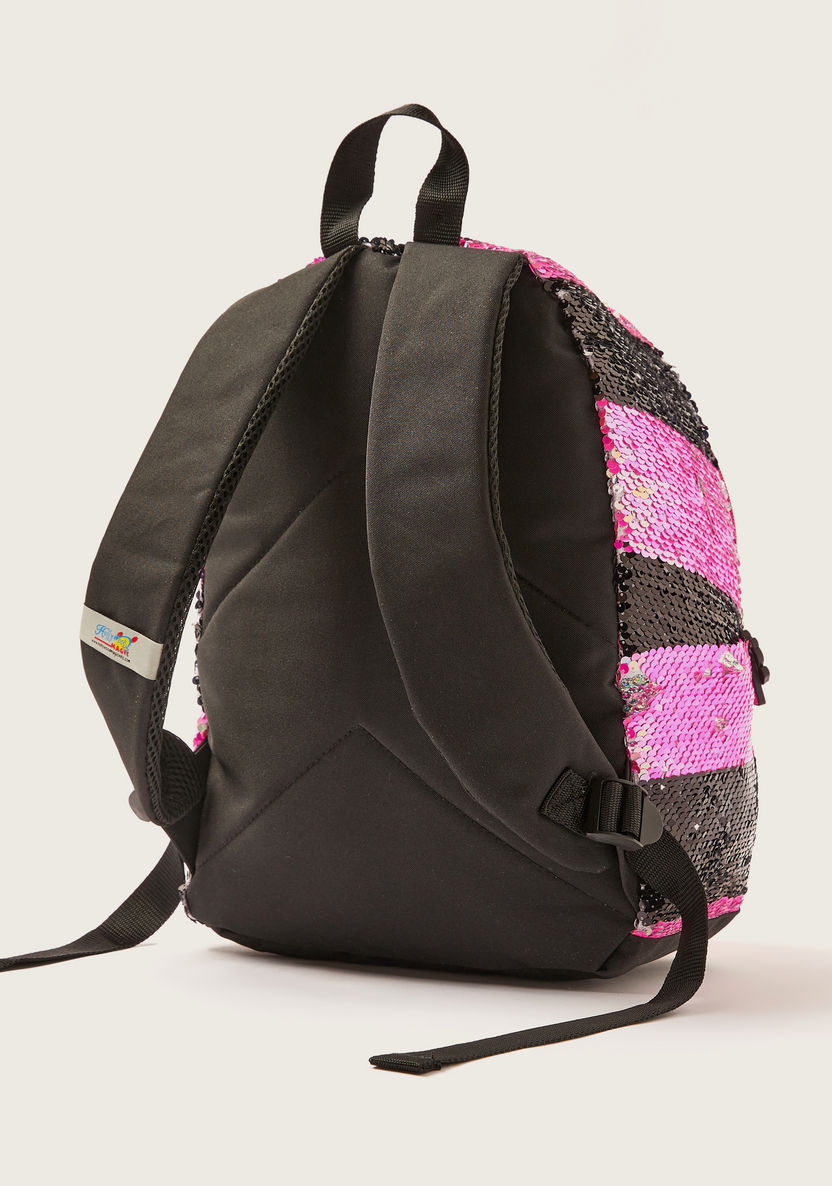 L.O.L. Surprise! Sequin Embellished Backpack with Zip Closure - 14 inches-Backpacks-image-3