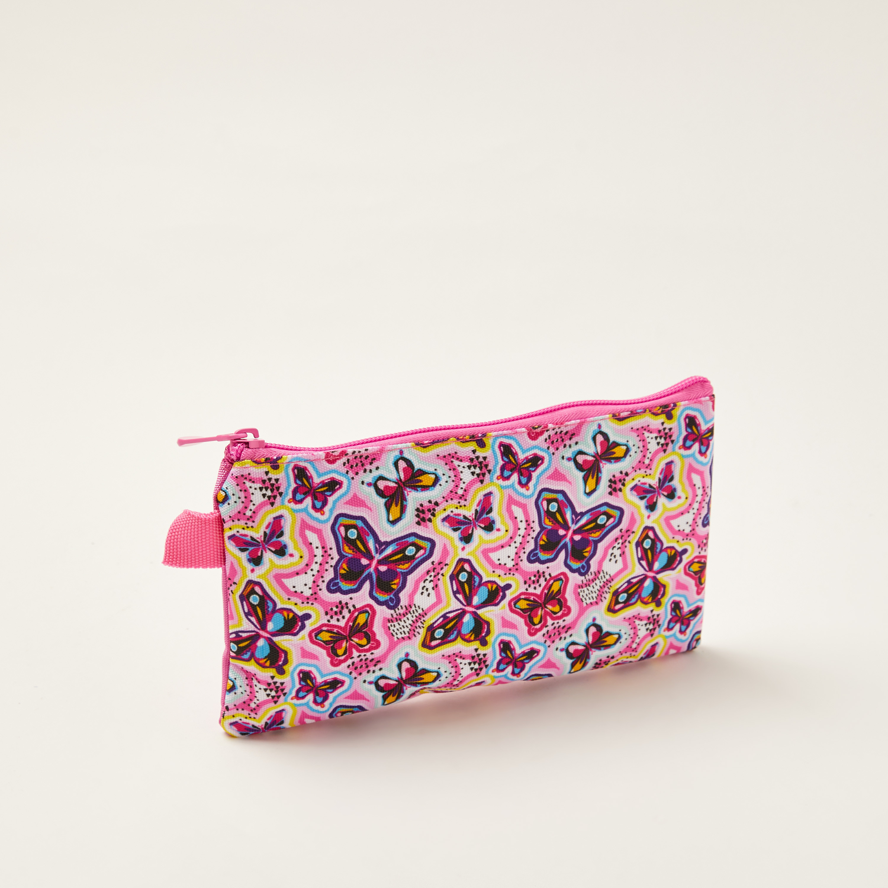 Juniors Butterfly Print Trolley Backpack with Lunch Bag and Pencil Pouch - 18 inches-school-bagsandbackpacks-trolleybags-image-10