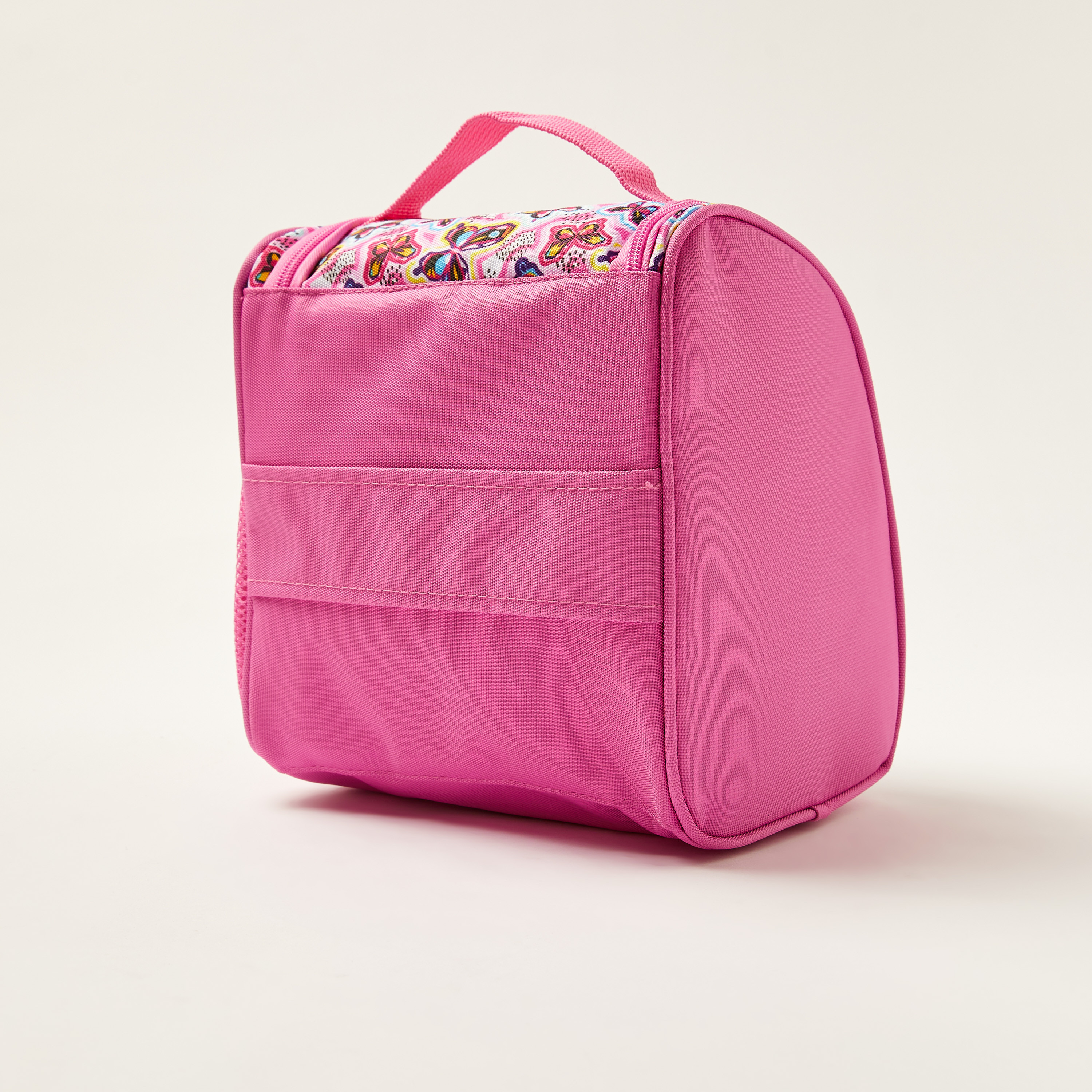 Juniors Butterfly Print Trolley Backpack with Lunch Bag and Pencil Pouch - 18 inches-school-bagsandbackpacks-trolleybags-image-8