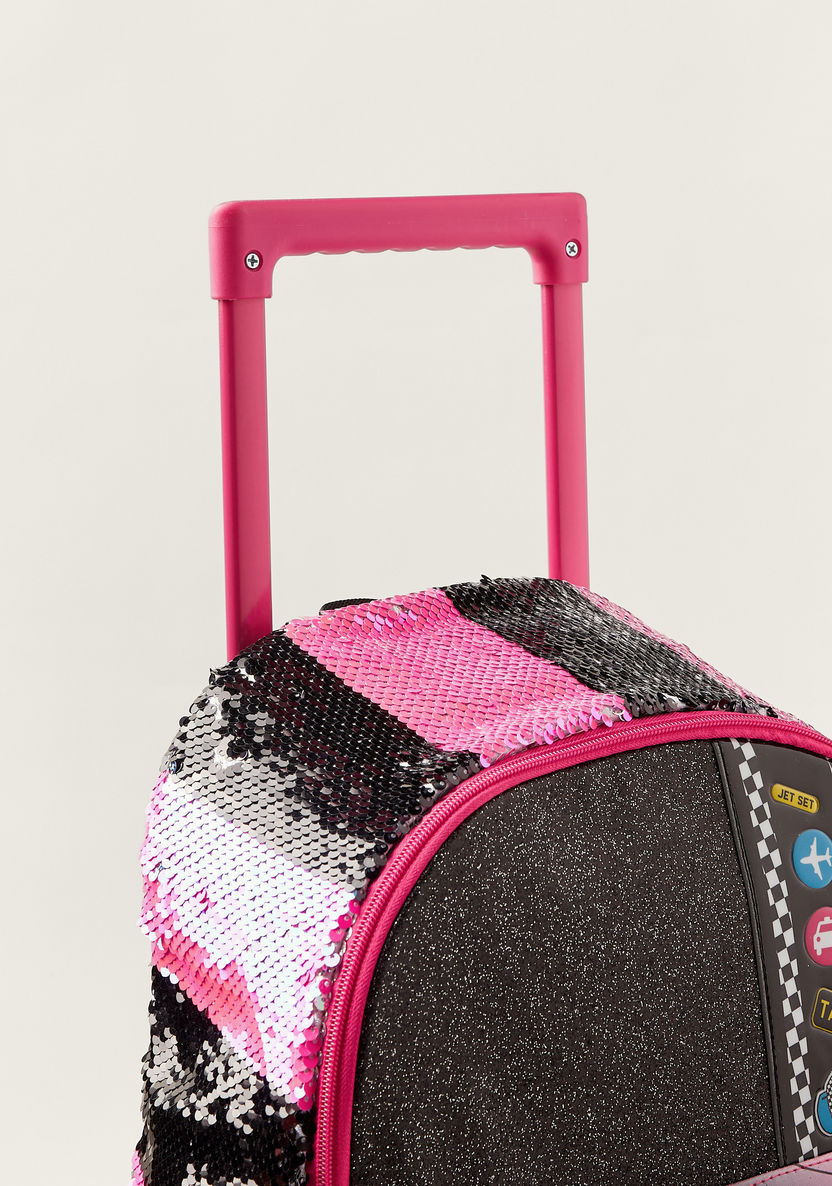 L.O.L. Surprise! Printed Trolley Bag with Sequin Detail - 16 inches-Trolleys-image-2