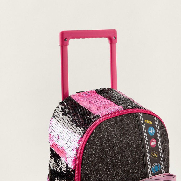 L.O.L. Surprise! Printed Trolley Bag with Sequin Detail - 16 inches
