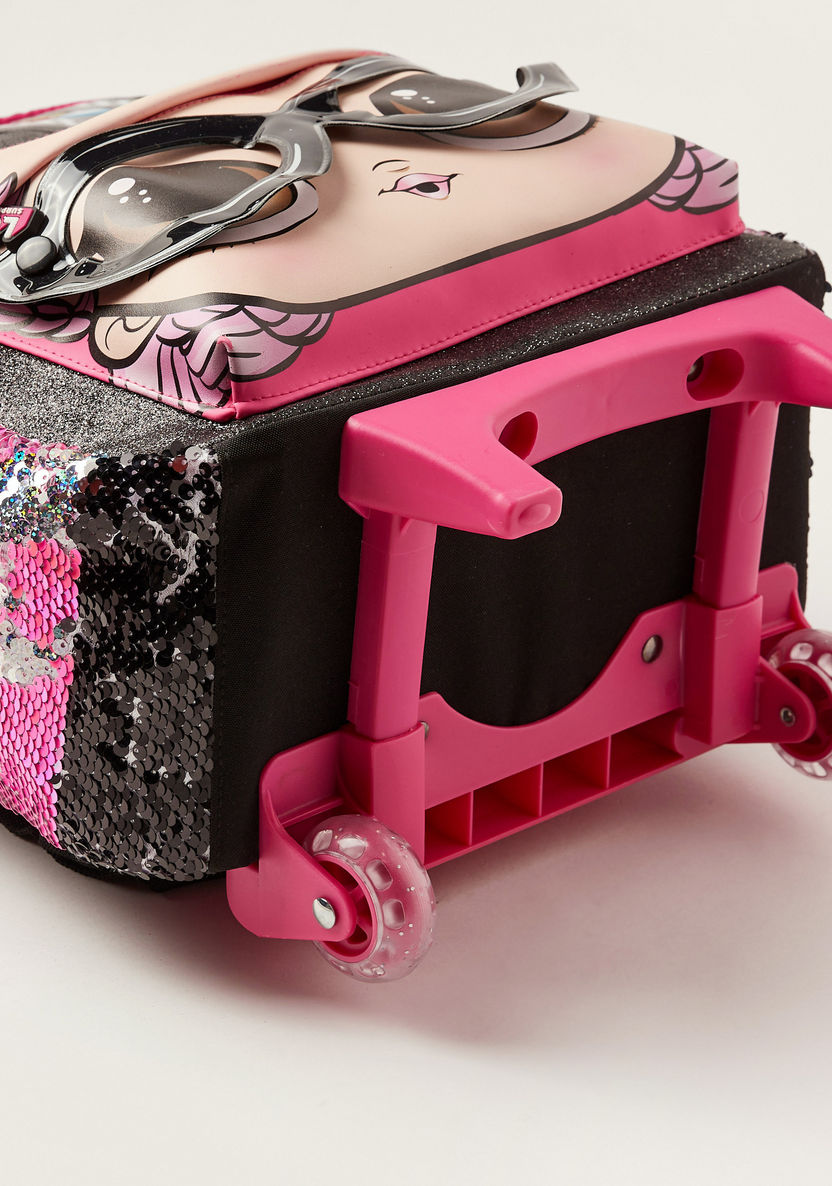 L.O.L. Surprise! Printed Trolley Bag with Sequin Detail - 16 inches-Trolleys-image-4
