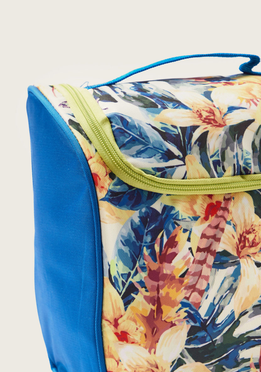 Juniors Tropical Print Trolley Backpack with Lunch Bag and Pencil Case-School Sets-image-4