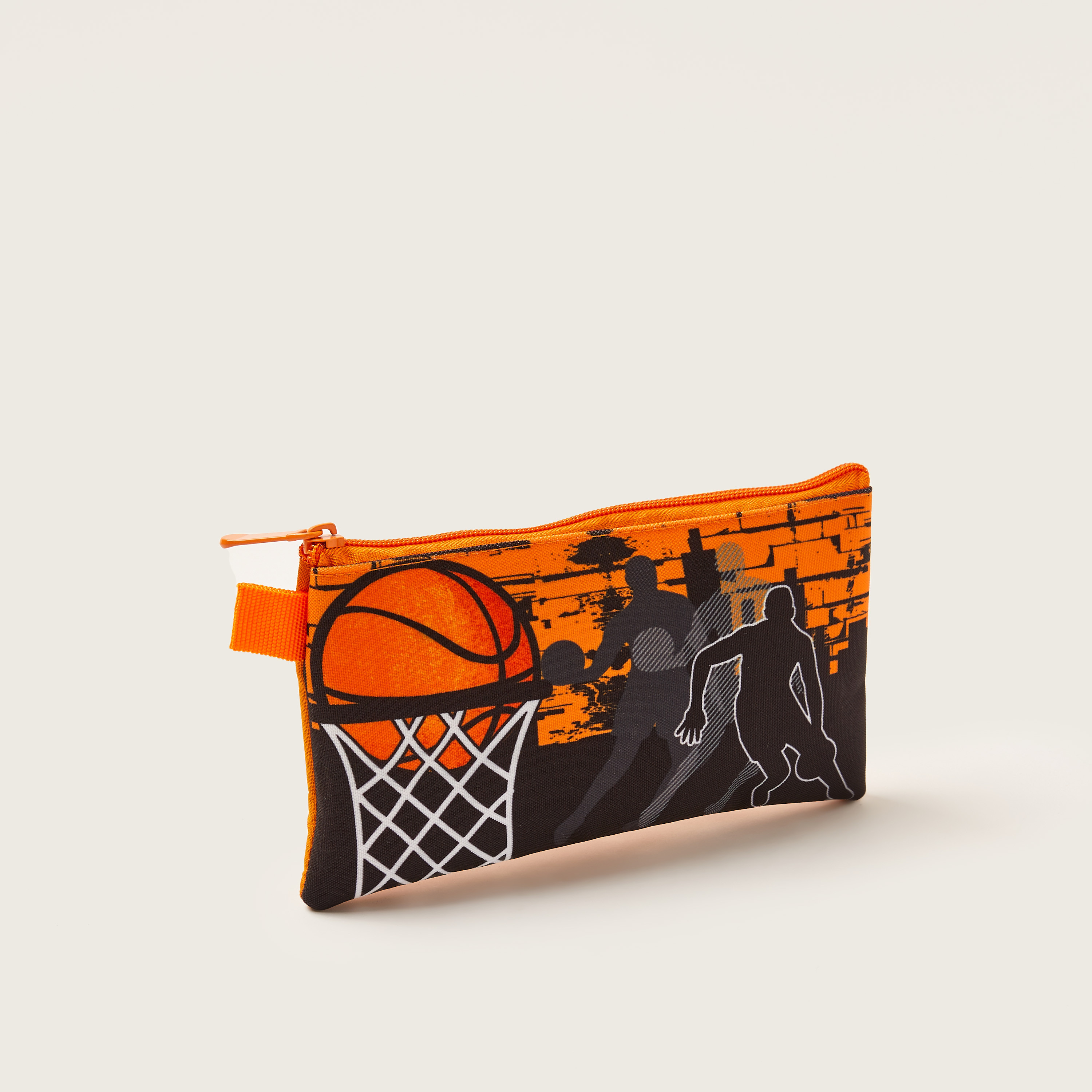 Juniors Basketball Print Trolley Backpack with Lunch Bag and Pencil Pouch - 18 inches-school-bagsandbackpacks-trolleybags-image-10
