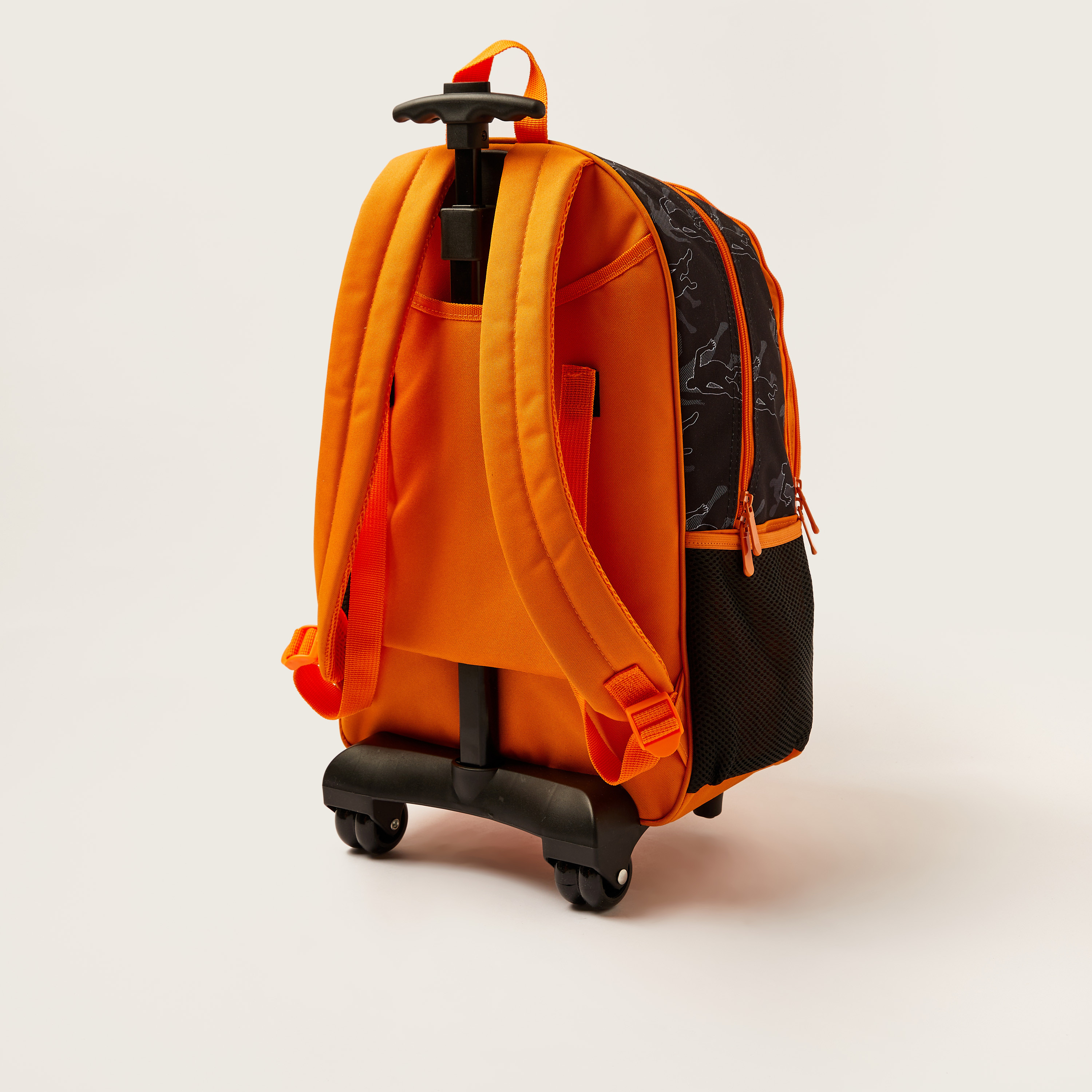 Juniors Basketball Print Trolley Backpack with Lunch Bag and Pencil Pouch - 18 inches-school-bagsandbackpacks-trolleybags-image-5