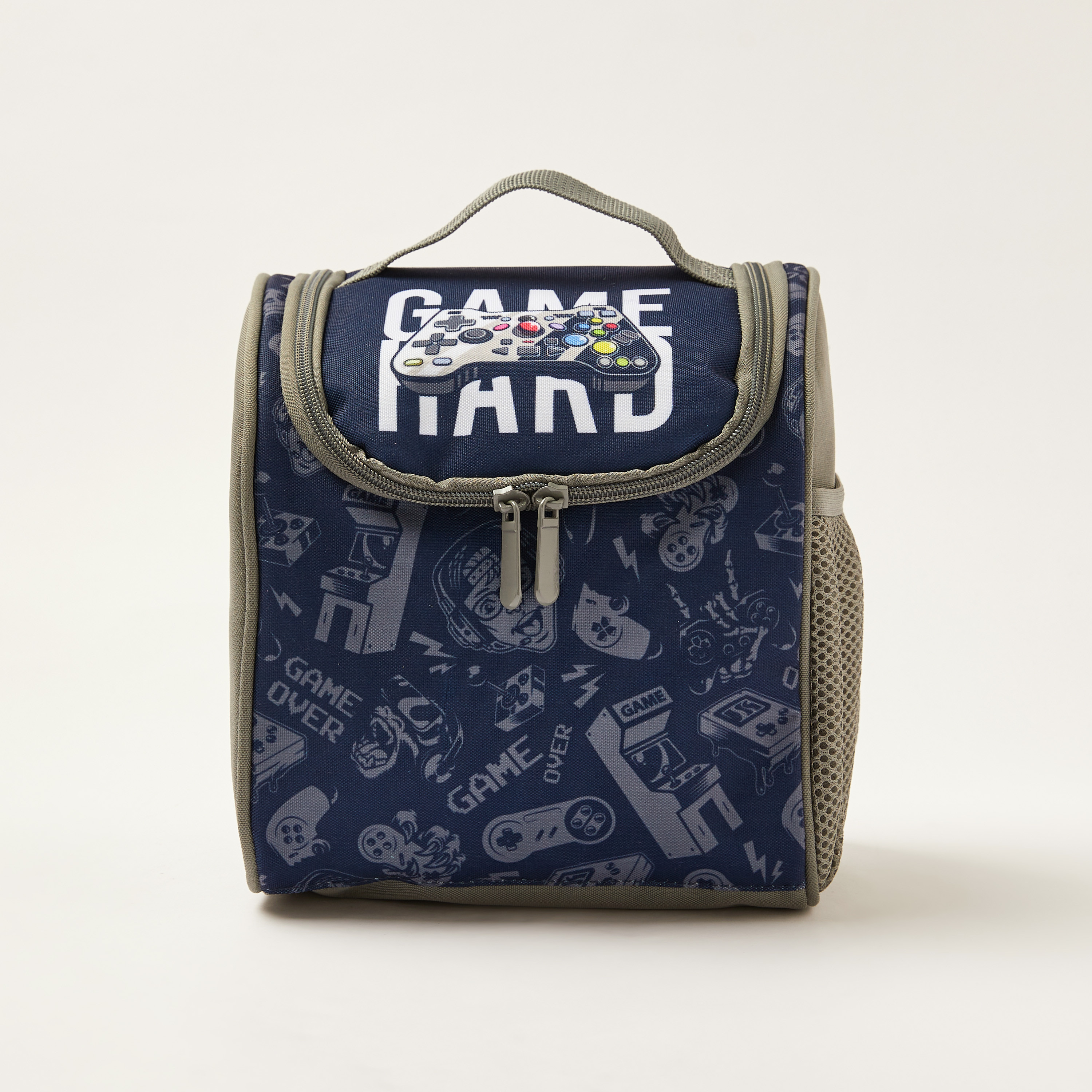 Juniors Game Print Trolley Backpack with Lunch Bag and Pencil Pouch - 18 inches-school-bagsandbackpacks-trolleybags-image-7