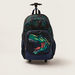 Juniors Dinosaur Print Trolley Backpack with Lunch Bag and Pencil Pouch - 18 inches-School Sets-thumbnail-1
