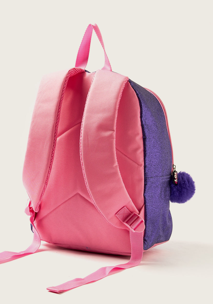L.O.L. Surprise! Printed 16-inch Backpack with Faux Fur Detail-Backpacks-image-3