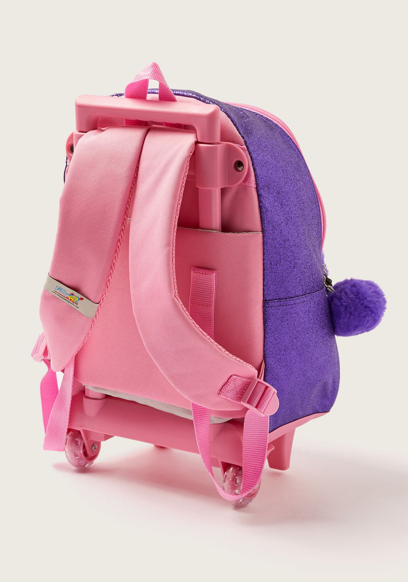 L.O.L. Surprise! Fur Detail Trolley Backpack with Pom-Pom Keychain - 14 inches-Trolleys-image-3