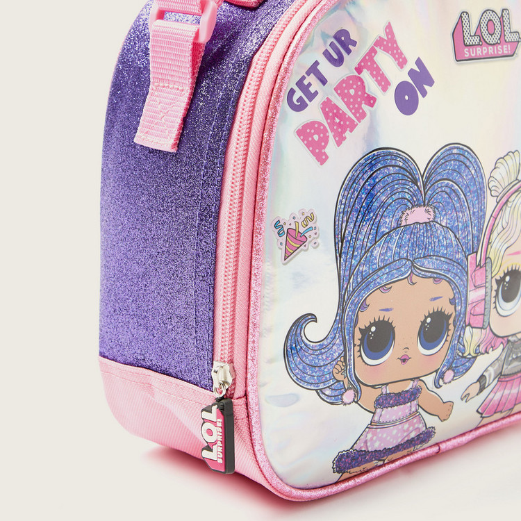 L.O.L. Surprise! Printed Lunch Bag with Glitter Texture