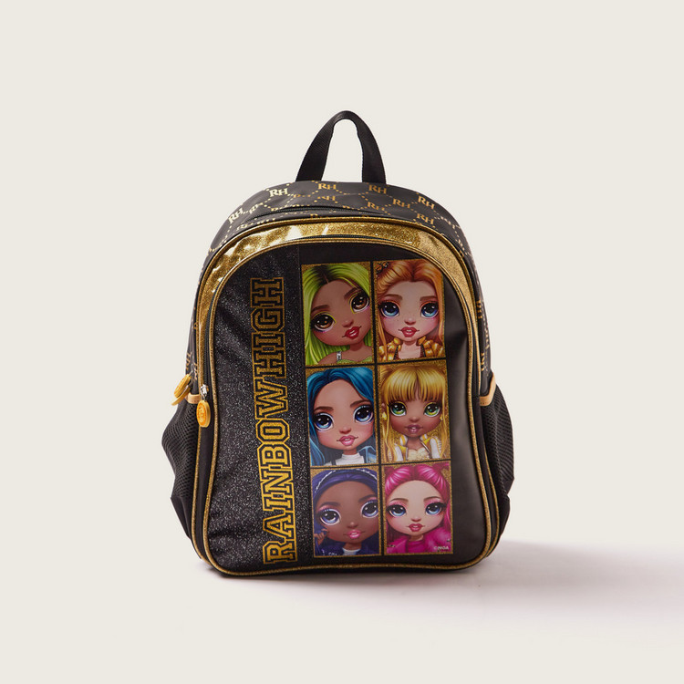 Rainbow High Printed 14-inch Backpack with Zip Closure