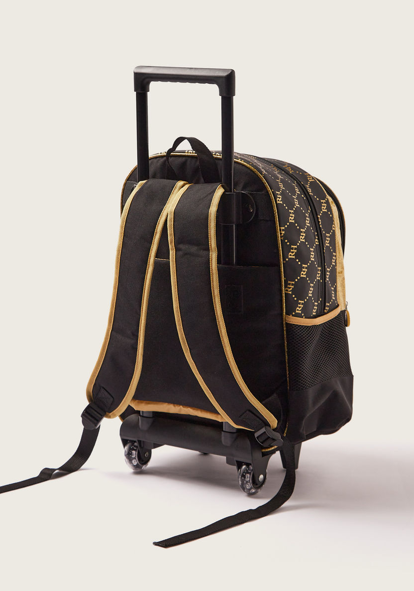 Rainbow High Printed 16-inch Trolley Backpack with Zip Closure-Trolleys-image-4