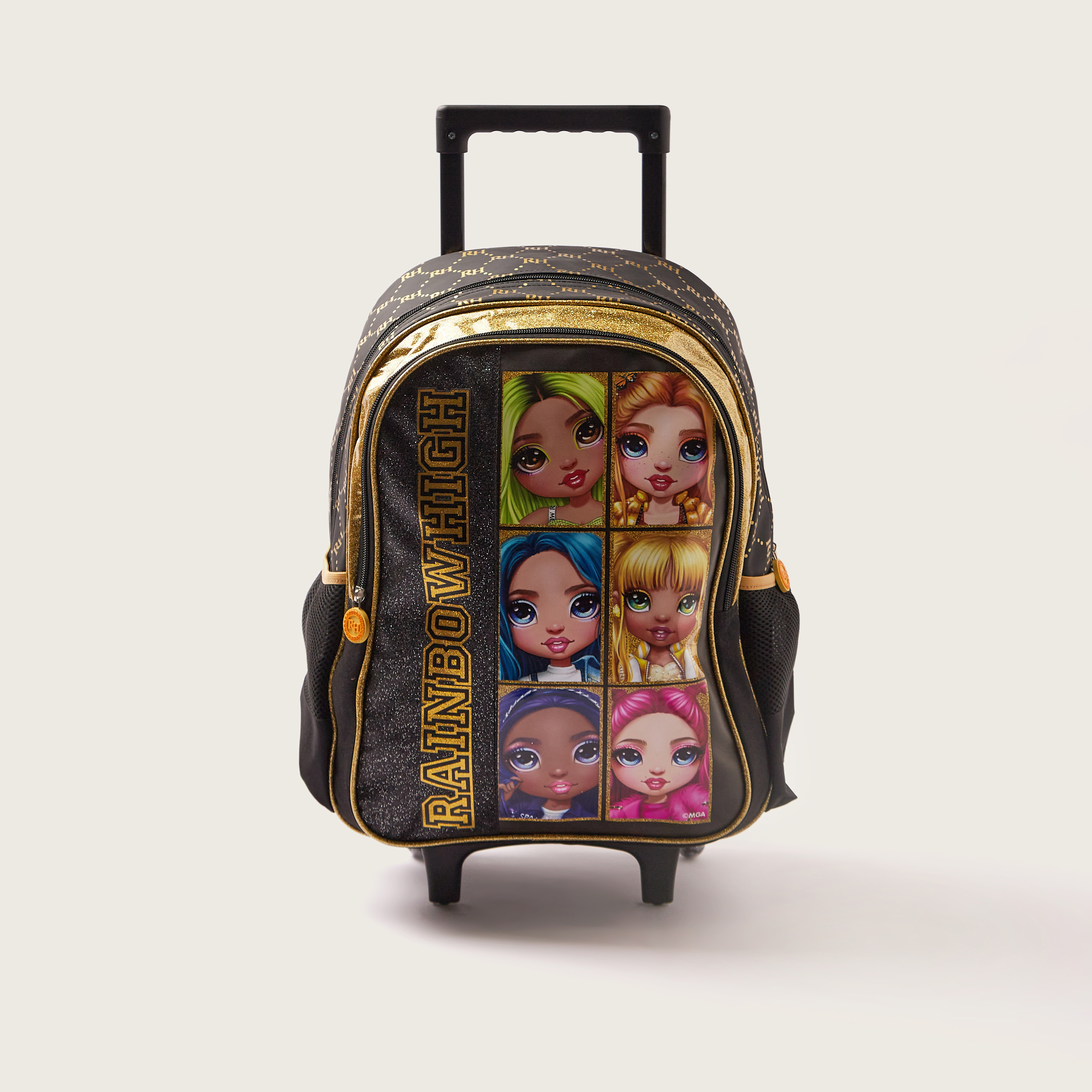 Rainbow High Printed Trolley Backpack - 14 inches-school-bagsandbackpacks-trolleybags-image-1