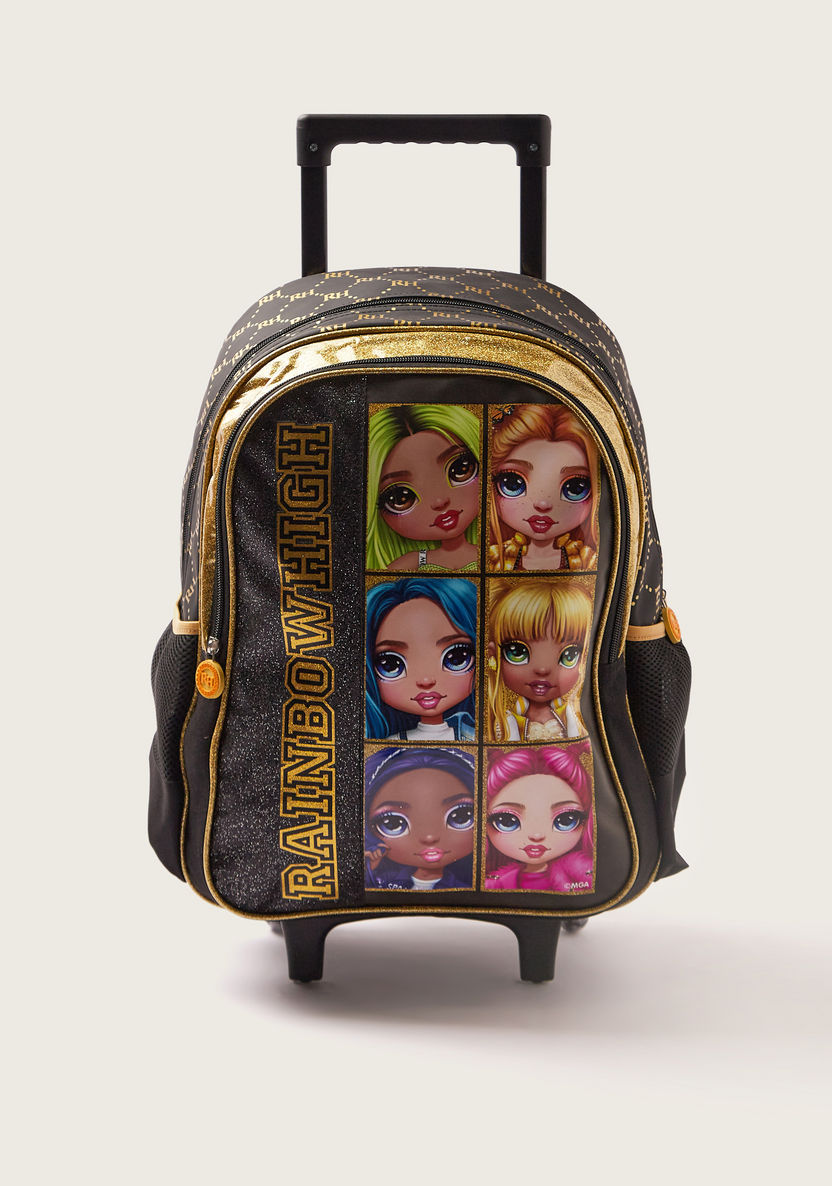 Rainbow High Printed Trolley Backpack - 14 inches-Trolleys-image-0