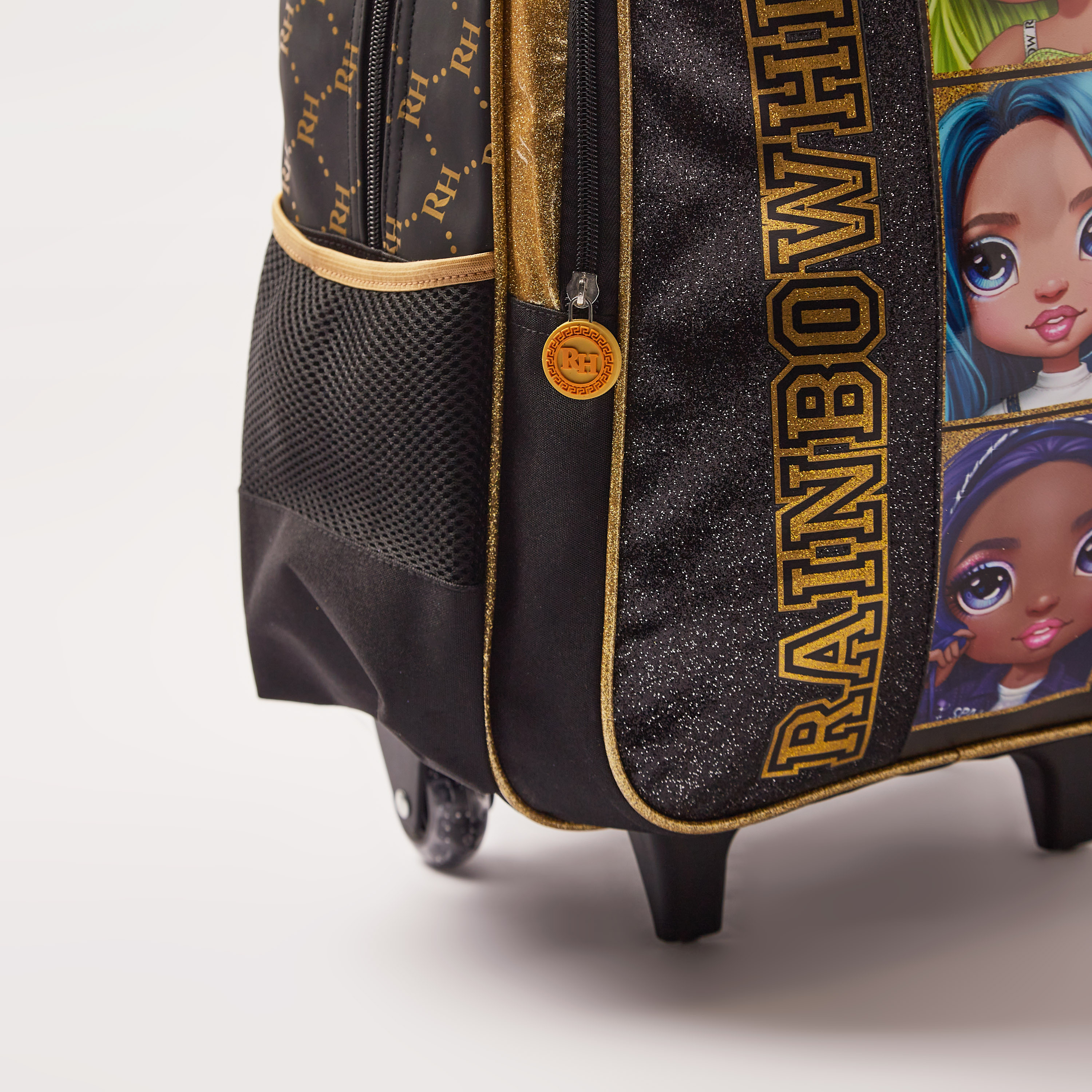 Rainbow High Printed Trolley Backpack - 14 inches-school-bagsandbackpacks-trolleybags-image-3