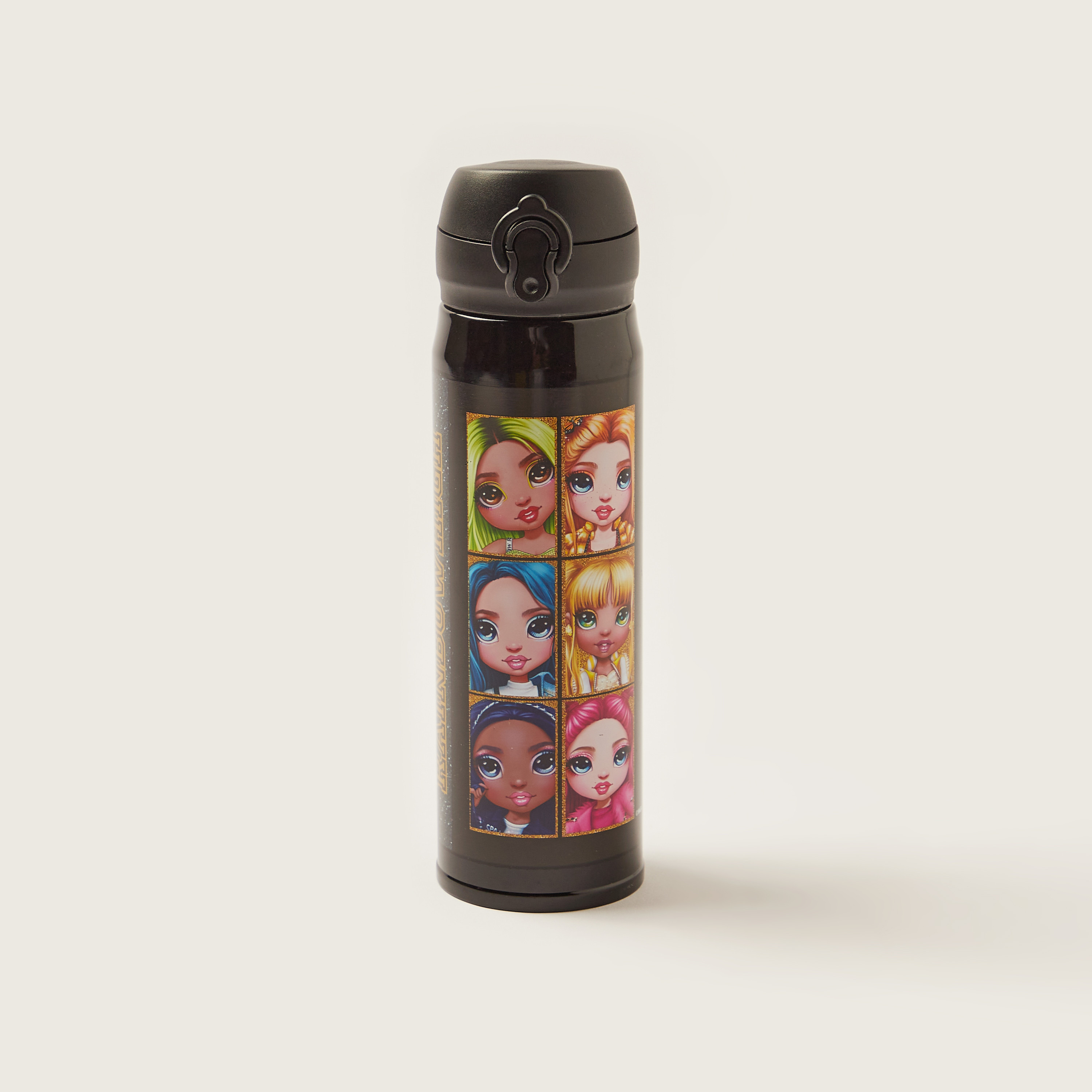 Rainbow High Printed Stainless Steel Water Bottle - 400 ml-school-waterbottles-image-1