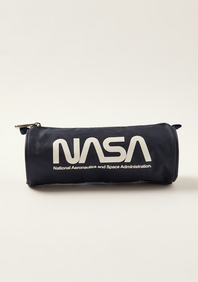 NASA Galaxy Print Pencil Case with Zip Closure-Pencil Cases-image-3
