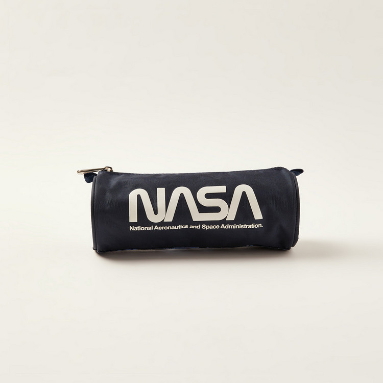 NASA Galaxy Print Pencil Case with Zip Closure