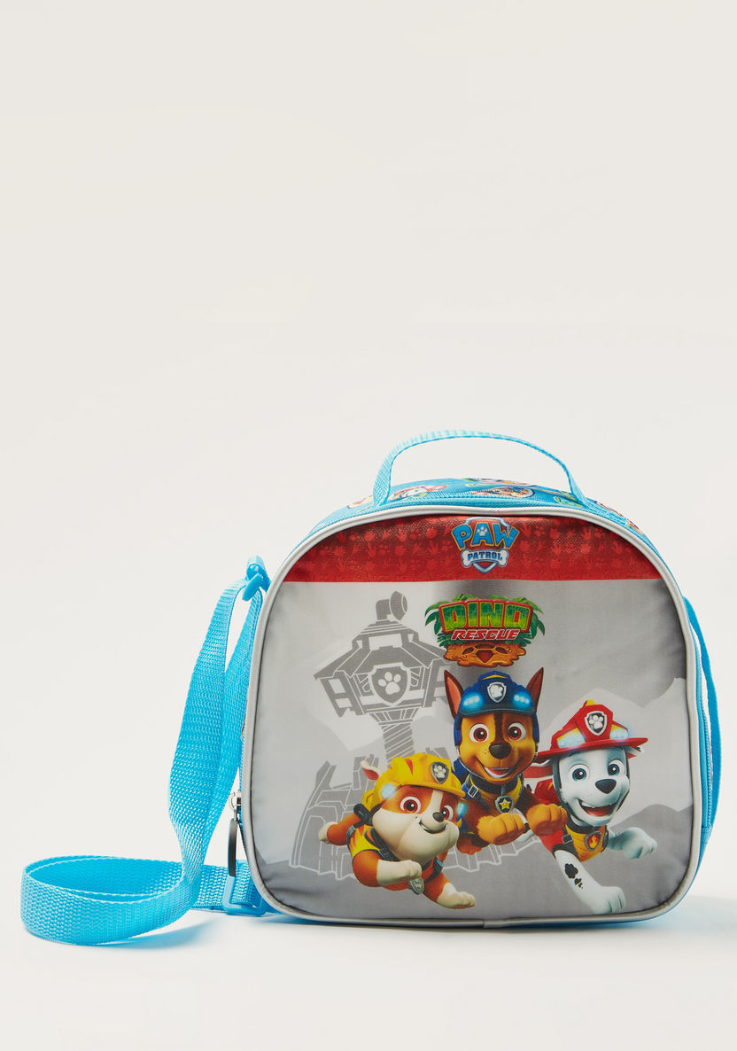 PAW Patrol Printed Lunch Bag with Adjustable Strap and Zip Closure-Lunch Bags-image-0