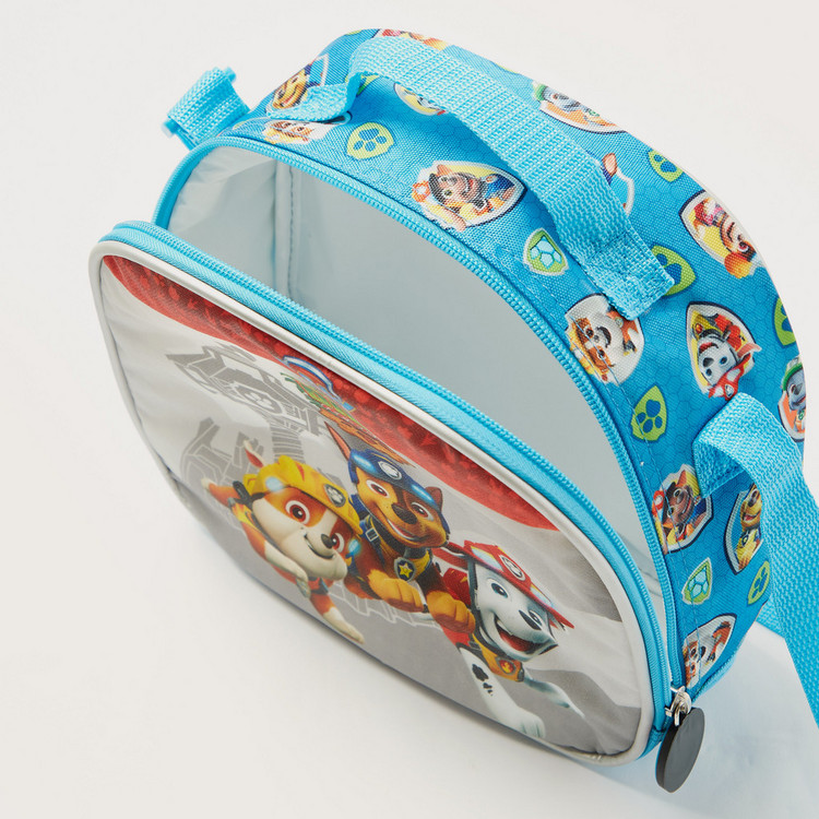 PAW Patrol Printed Lunch Bag with Adjustable Strap and Zip Closure