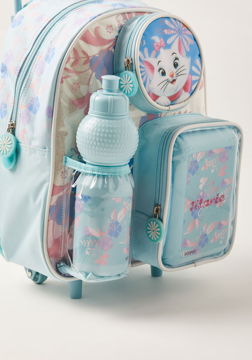 Simba Marie Print Trolley Backpack with Lunch Box and Water Bottle - 14 inches-Trolleys-image-6