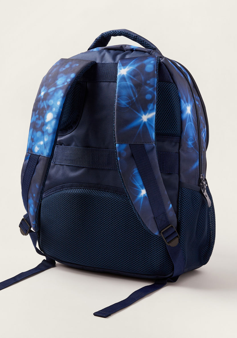 Juniors Printed Backpack with Adjustable Shoulder Straps and Zip Closure - 18 inches-Backpacks-image-3
