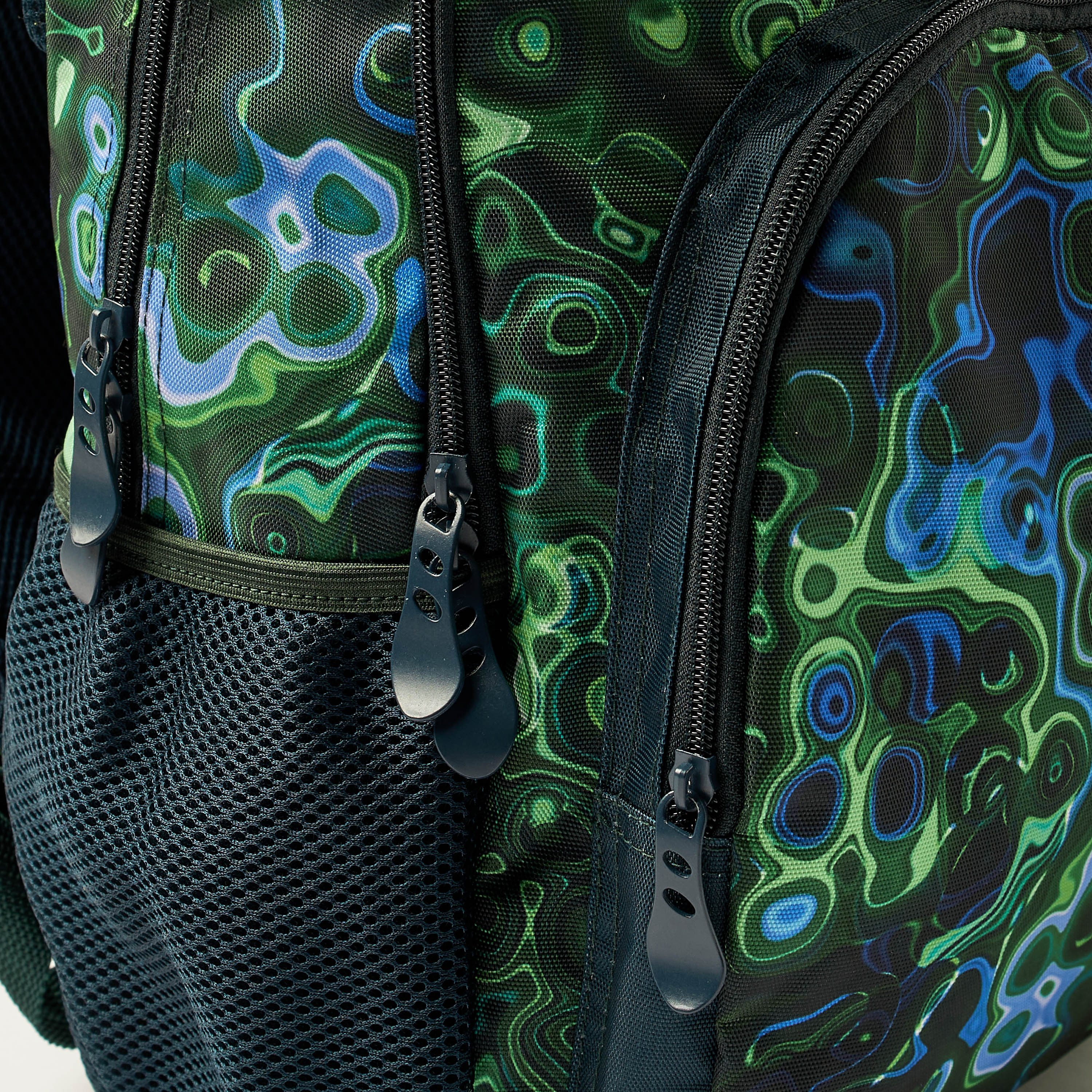 Juniors Abstract Print 18-inch Backpack with Zip Closure and Adjustable Straps-school-bagsandbackpacks-backpacks-image-3
