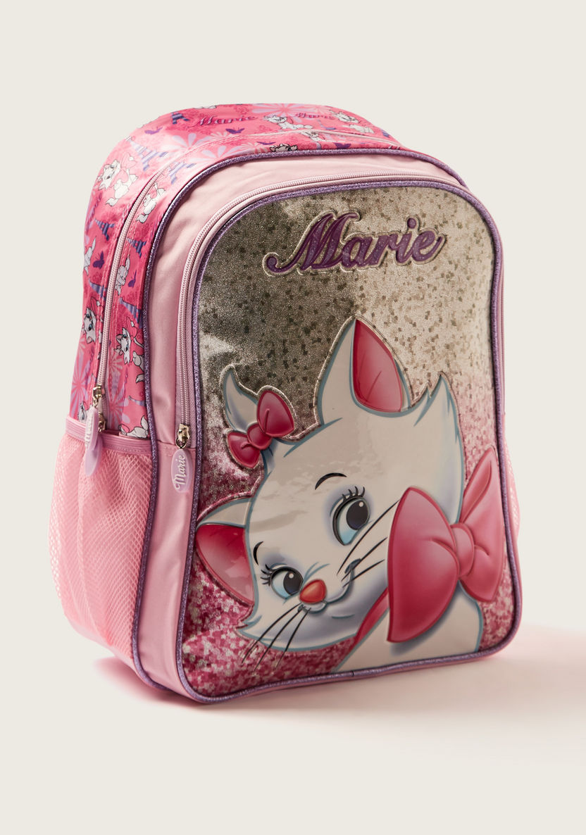 Simba 5-Piece Marie Print Trolley Backpack Set - 16 inches-School Sets-image-2
