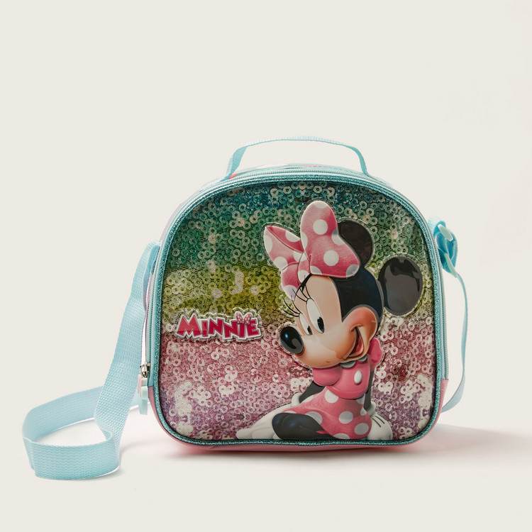 Simba Minnie Mouse Glitter Print 5-Piece Trolley Backpack Set