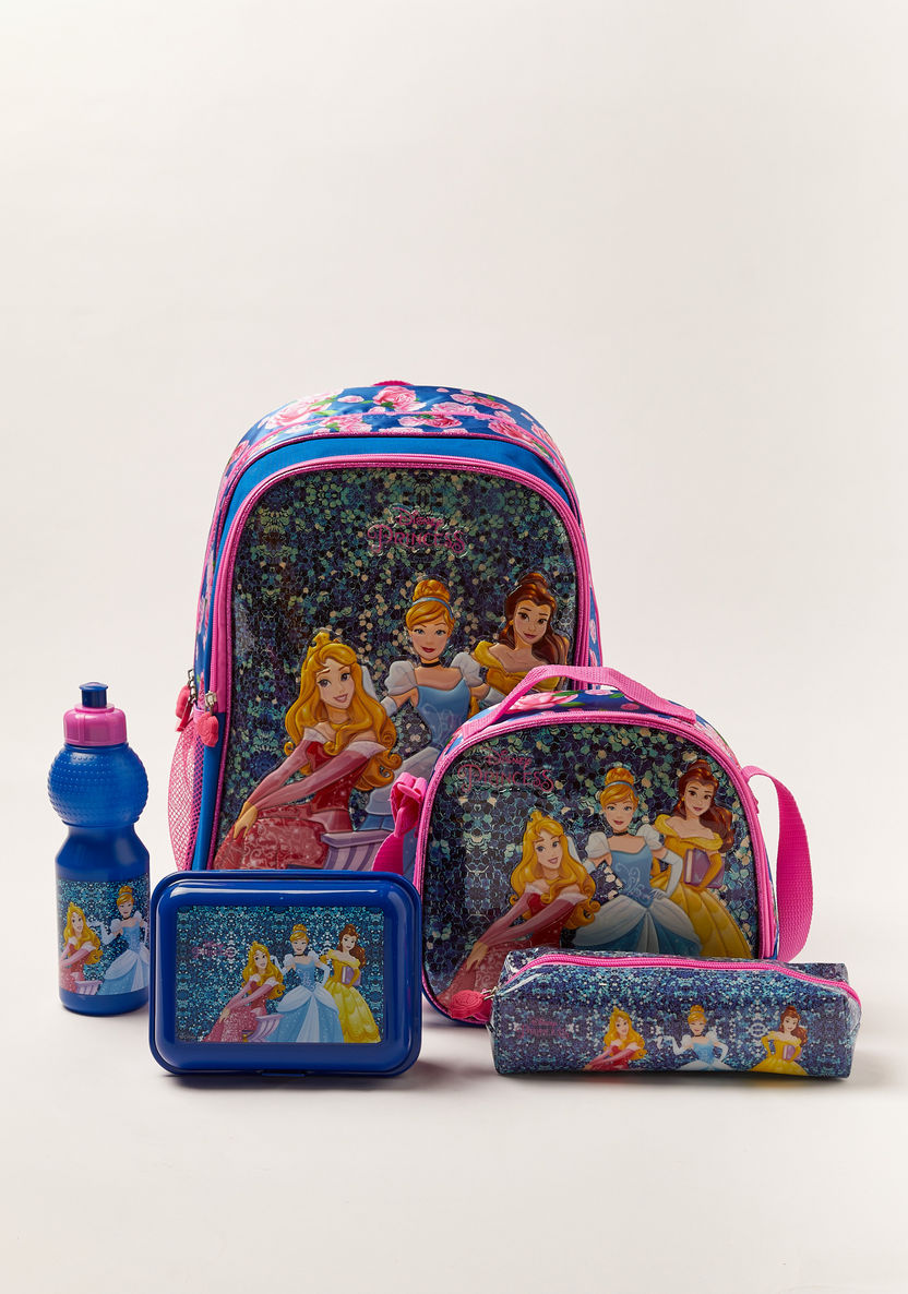 Simba 5-Piece Princess In True Backpack Set - 16 inches-School Sets-image-0