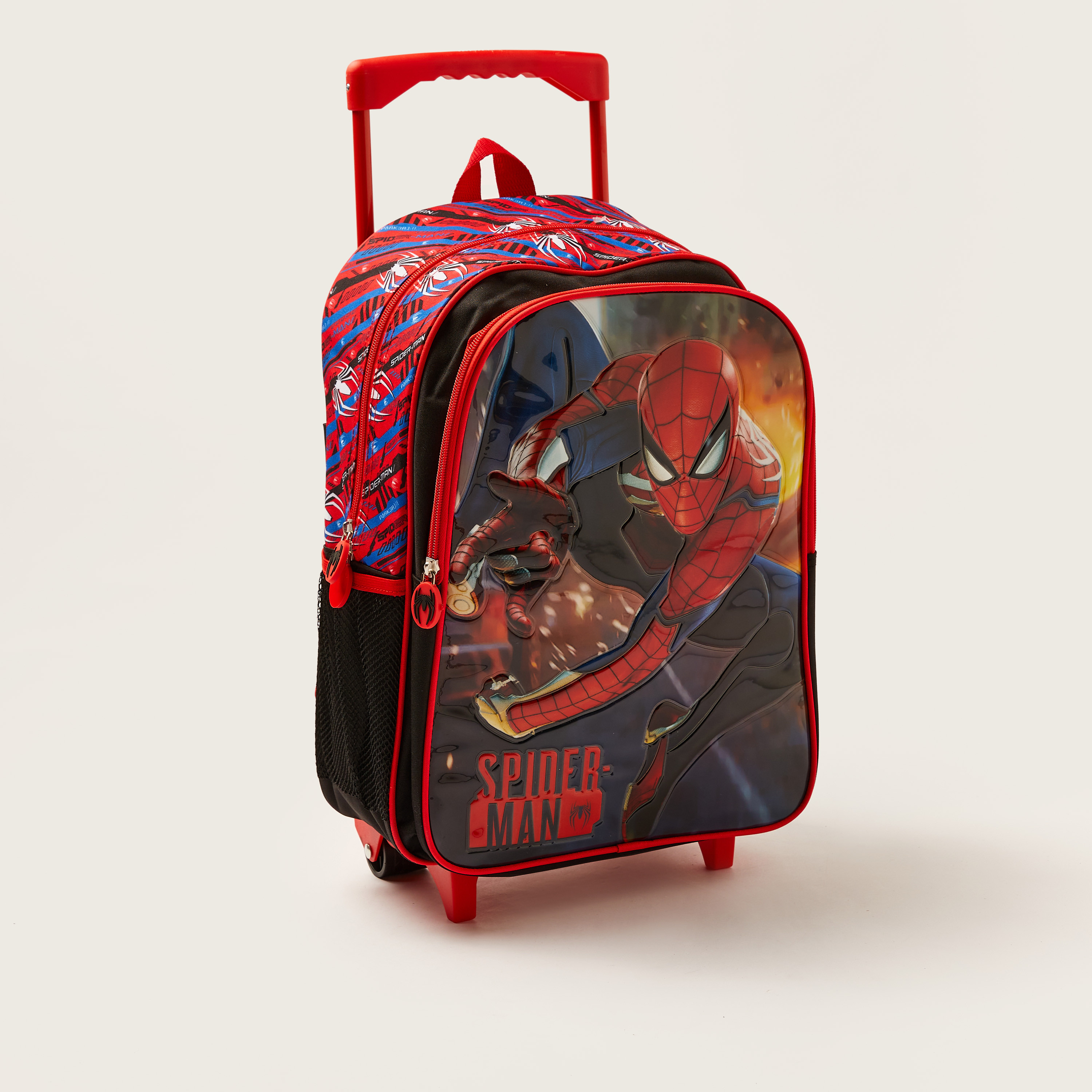 Simba 5-Piece Spider-Man Befighting Trolley Backpack Set - 16 inches-school-bagsandbackpacks-trolleybags-image-2