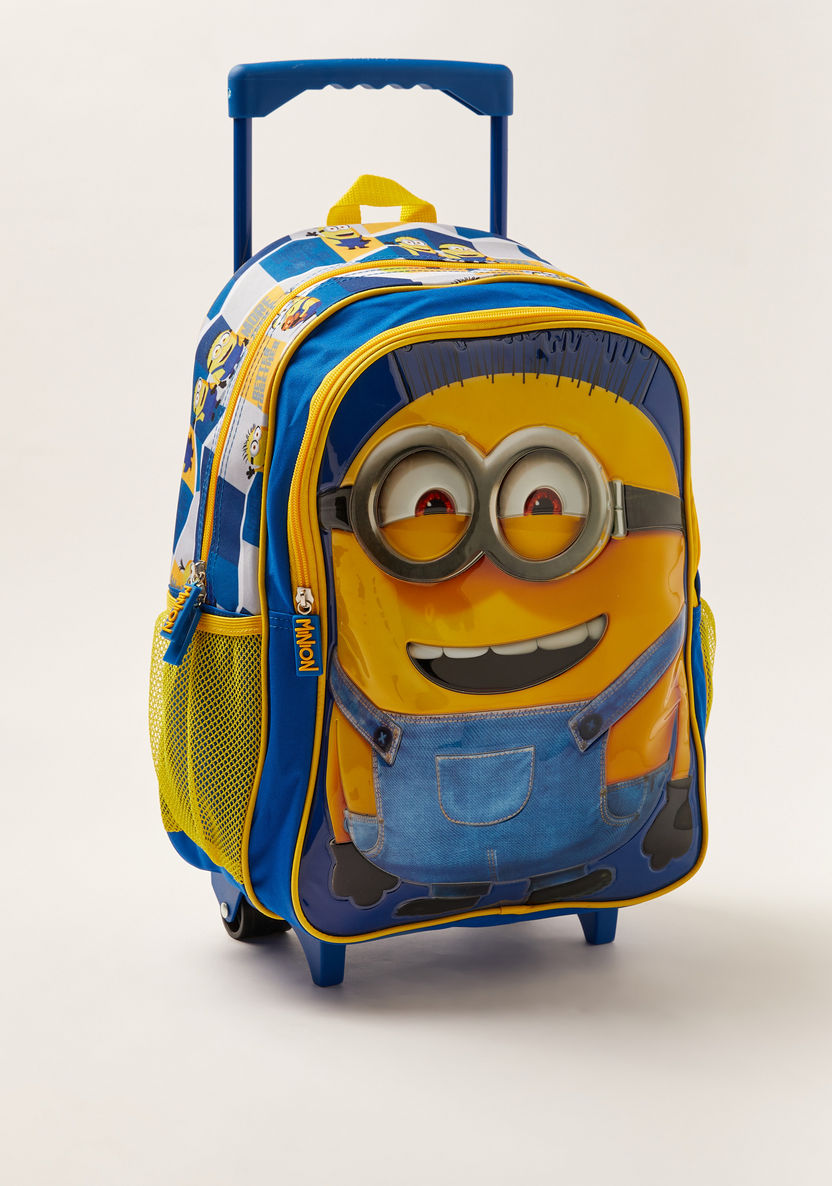 Simba 5-Piece Minions Funny Face Trolley Backpack Set - 16 inches-Trolleys-image-1
