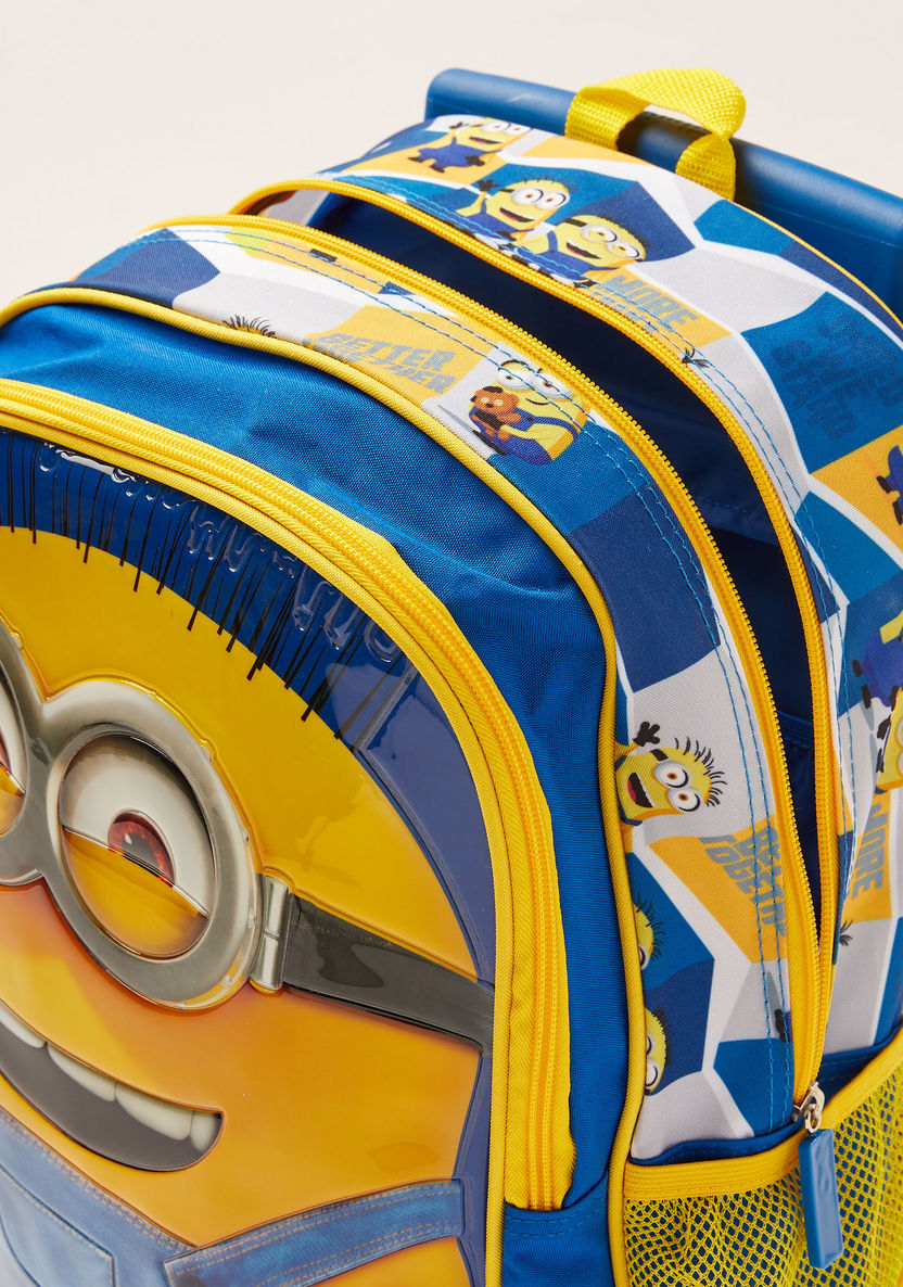 Simba 5-Piece Minions Funny Face Trolley Backpack Set - 16 inches-Trolleys-image-4