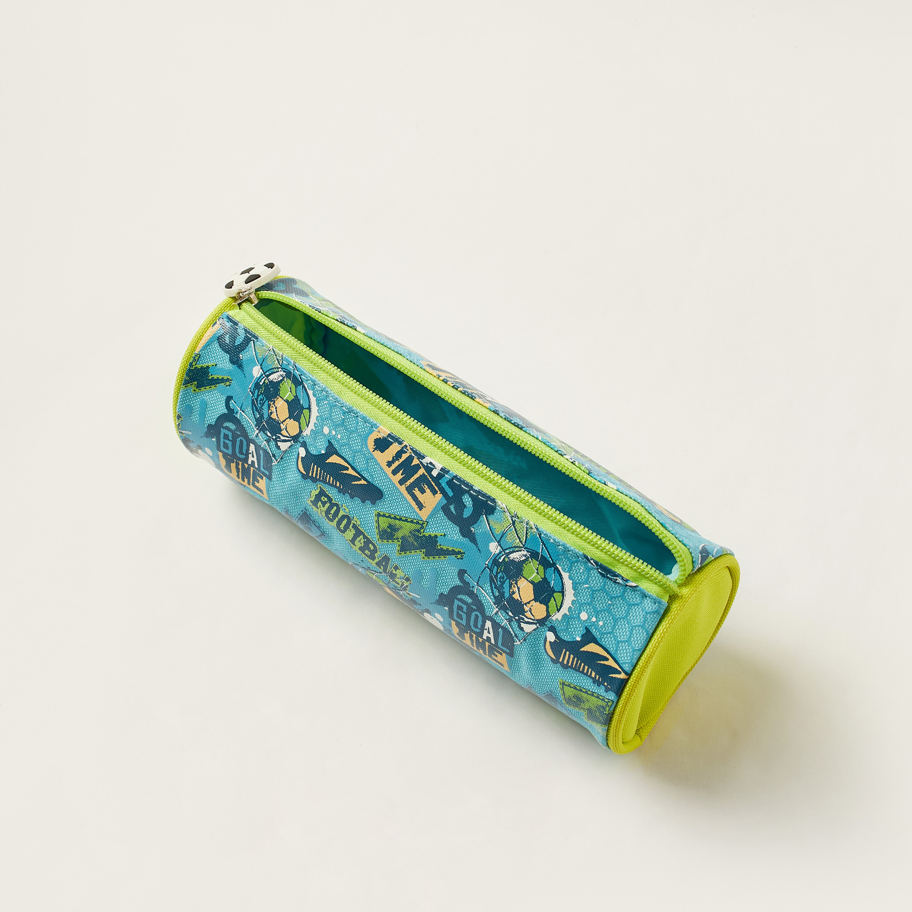 Juniors Football Print Pencil Case with Zip Closure-school-stationery-pencilcases-image-4