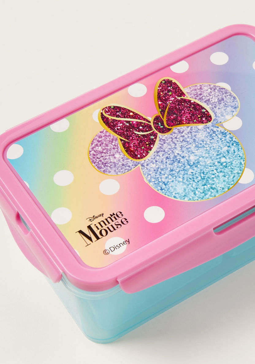 Simba Minnie Mouse Glitter Textured Lunch Box-Lunch Boxes-image-2