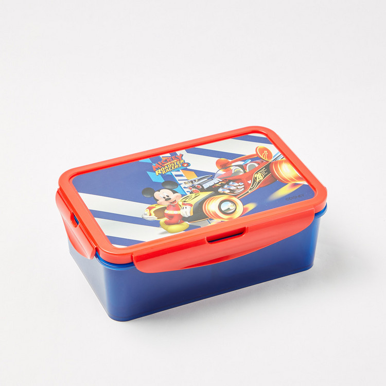 Simba Mickey Mouse Print Lunch Box with Clip Lock Lid