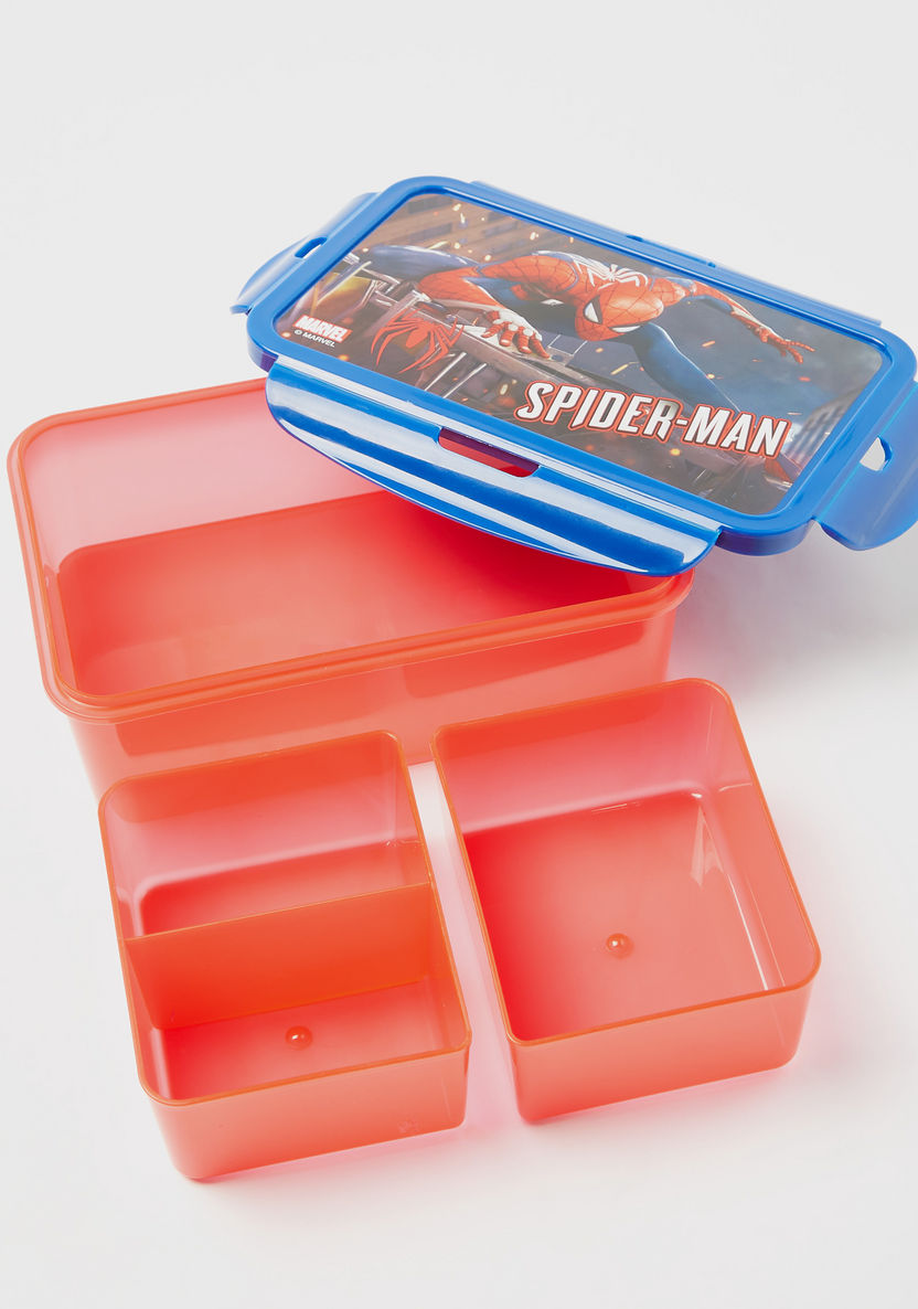 Simba Spider-Man Print Lunch Box with Clip Lock Lid-Lunch Boxes-image-2