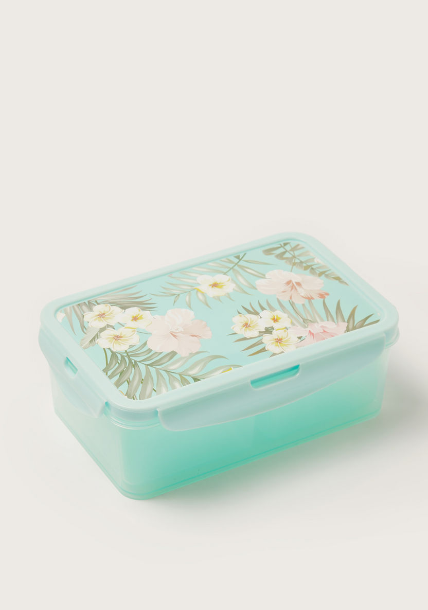Juniors Tropical Print Lunch Box with Clip Lock Lid-Lunch Boxes-image-0